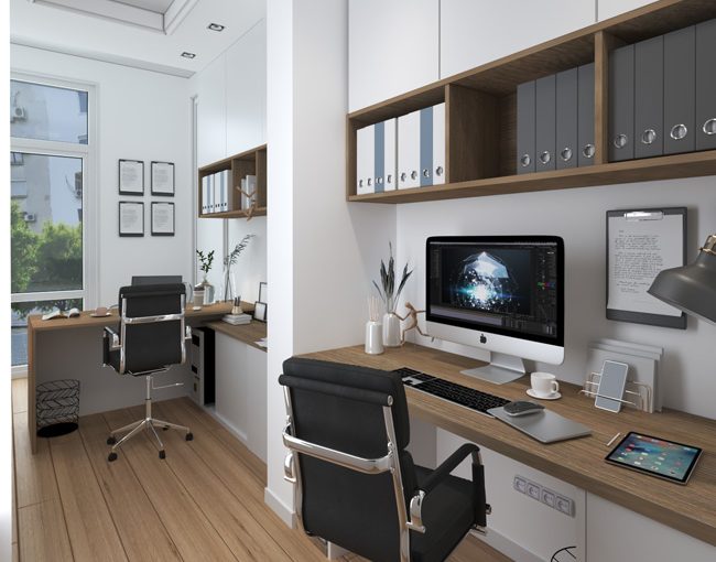 Modern Office Interior Design - interior lab bar