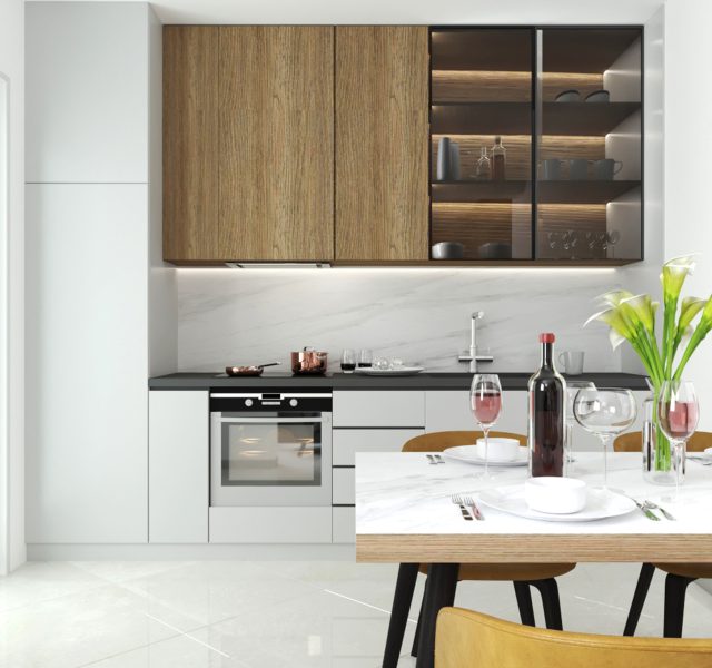 Dizajn kuhinje u malom stanu - interior lab bar